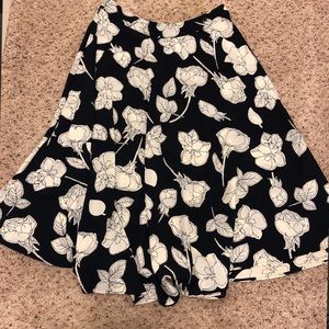 Flowy a-line skirt